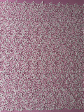 Dentelle guipure perlée ivoire - Minuet