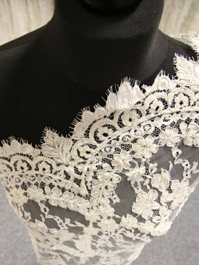 Dentelle Ivoire Perlée et Cordonnée - Constance