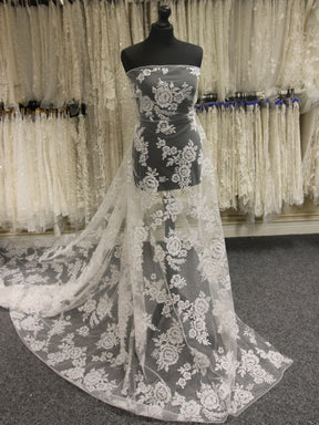 Tulle pailleté ivoire - Edelie