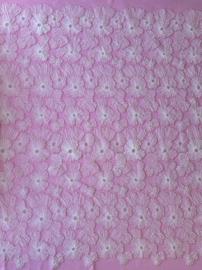 Dentelle 3D et perles ivoire - Godiva