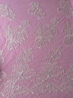 Dentelle à Paillettes Brodées Ivoire - Hiranna