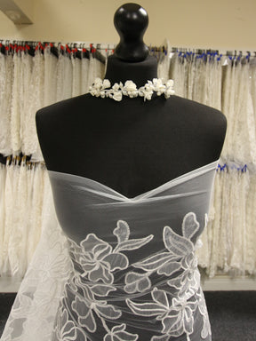 Dentelle de mariée brodée ivoire - Parker