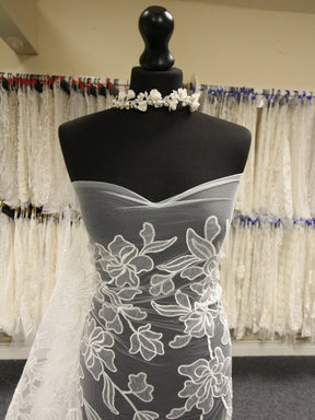 Dentelle de mariée brodée ivoire - Parker