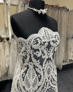 Dentelle Paillettes Ivoire - Pleasance