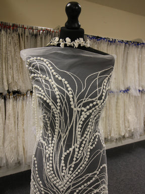 dentelle ivoire pailletée -Sharman
