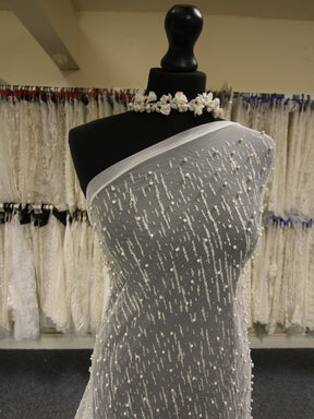 Dentelle ivoire à paillettes - Troy