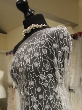Dentelle perlée ivoire - Zundira