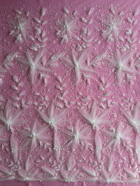 Dentelle brodée 3D ivoire - Ridley