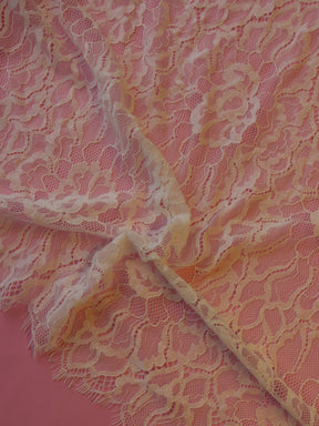 Dentelle Raschel cordée ivoire - Lesidi