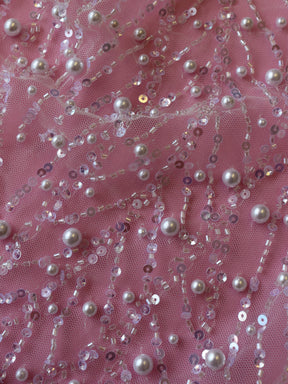 Tulle perlé ivoire - Kit