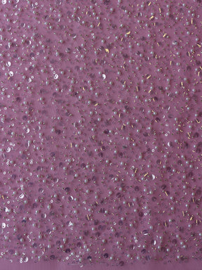 Paillettes ivoire, perle et tulle perlé - Timothia