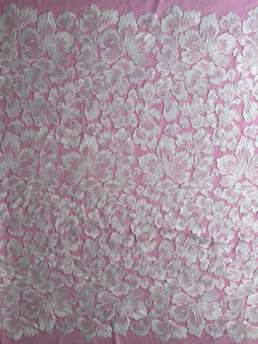 Dentelle Florale à Paillettes Ivoire - Amity