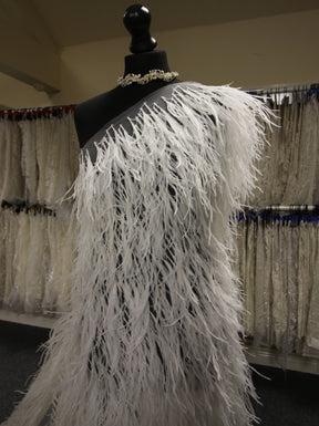 Tulle à plumes ivoire - Lynch