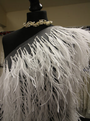 Tulle à plumes ivoire - Lynch