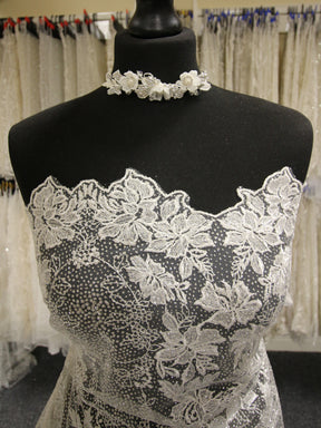 Dentelle pailletée ivoire - Mémoire