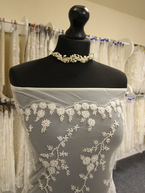 Dentelle Perlée Ivoire - Lourdes