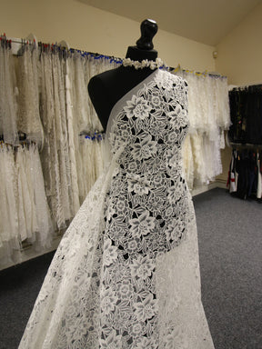 Dentelle florale ivoire - Hermosa