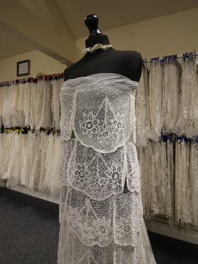 Dentelle superposée perlée ivoire - Tori