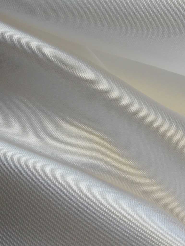 Satin Polyester Ivoire - Ascot