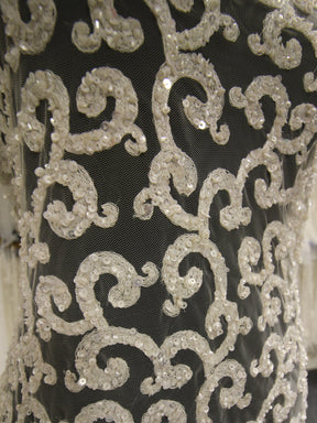 Dentelle Perlée Ivoire - Borisina