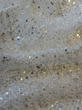 Tulle à Paillettes Ivoire - Ottoman
