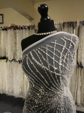 Tulle embelli ivoire - Pia