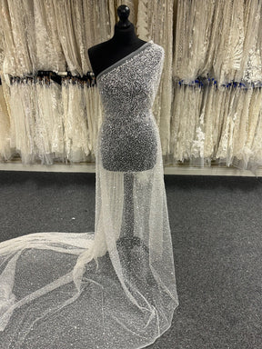 Dentelle de mariée à paillettes ivoire - Ruah