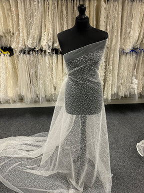 Tulle ivoire avec sequins - Graziella