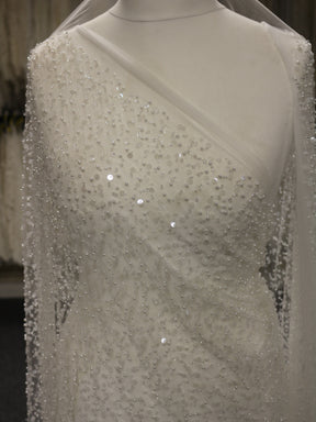 Tulle pailleté et perlé - Tanya