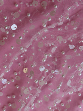 Tulle pailleté et perlé - Tanya
