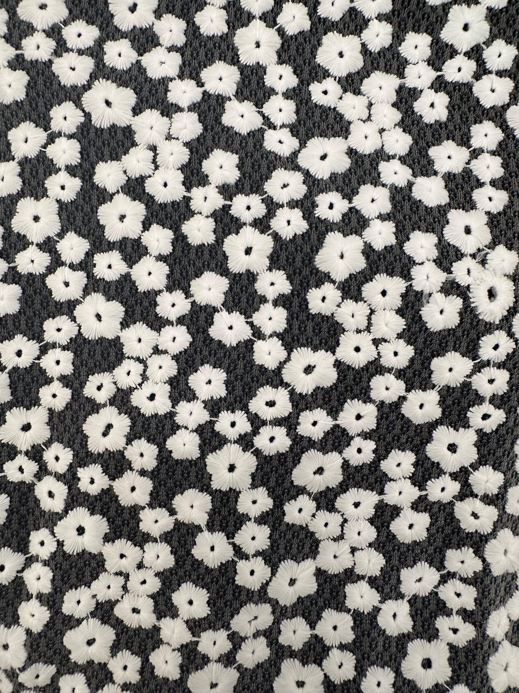 Ivory Embroidered Flower Lace - Molly (CF)