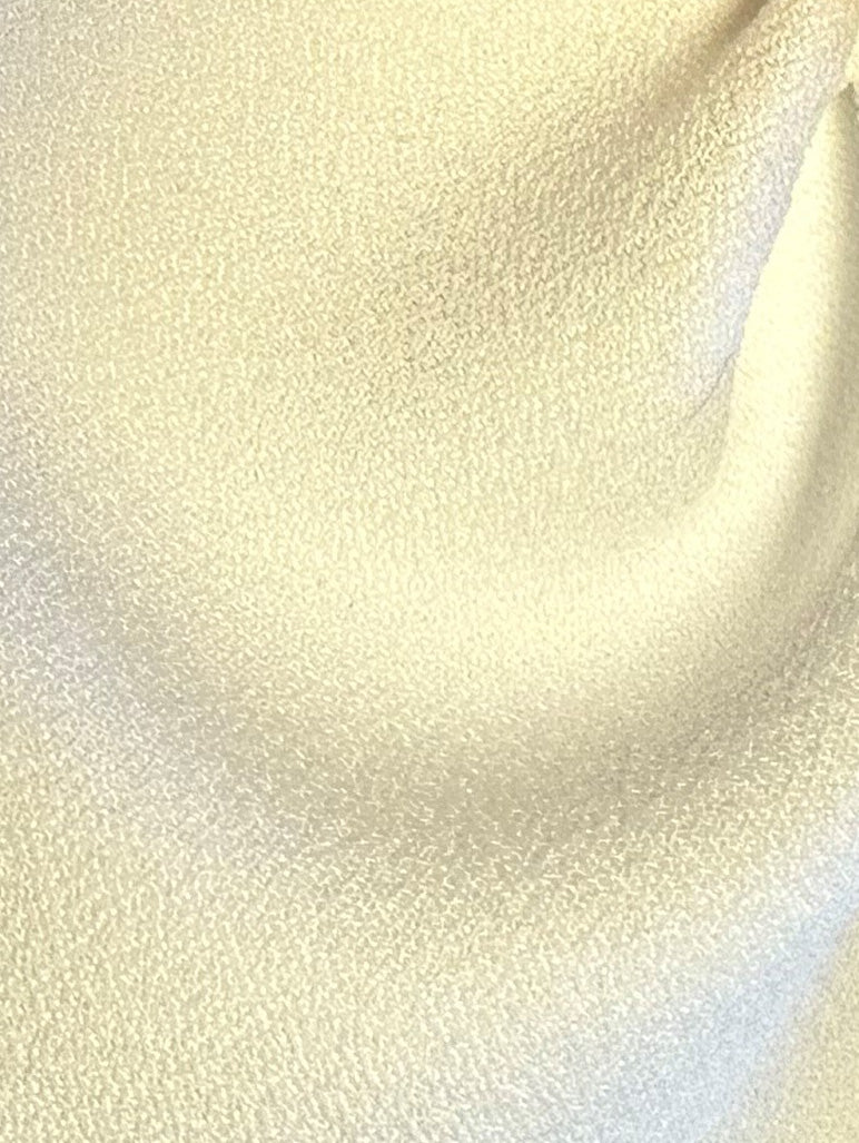 Crêpe polyester ivoire avec envers satiné - Népal