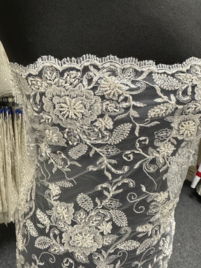 Dentelle Perlée Ivoire - Halle