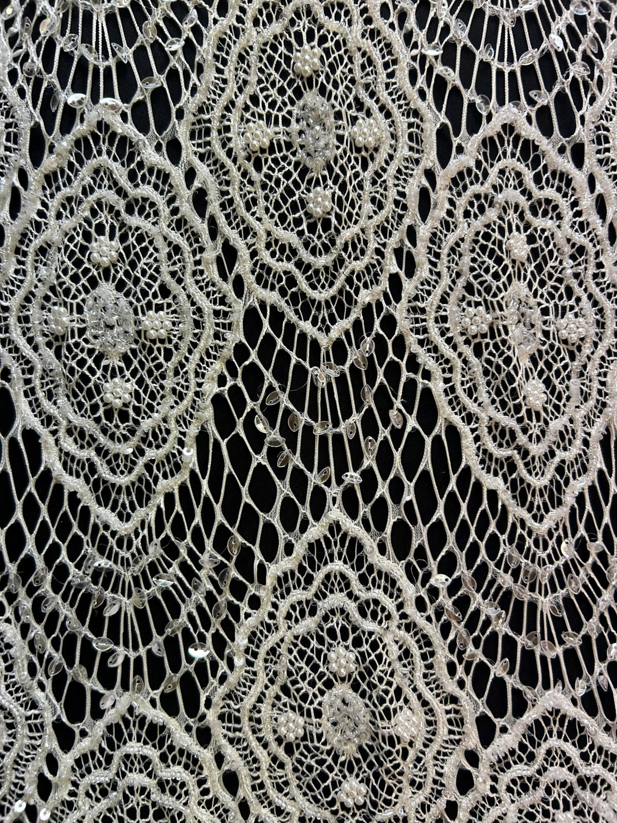 Dentelle Perlée Ivoire - Ivy