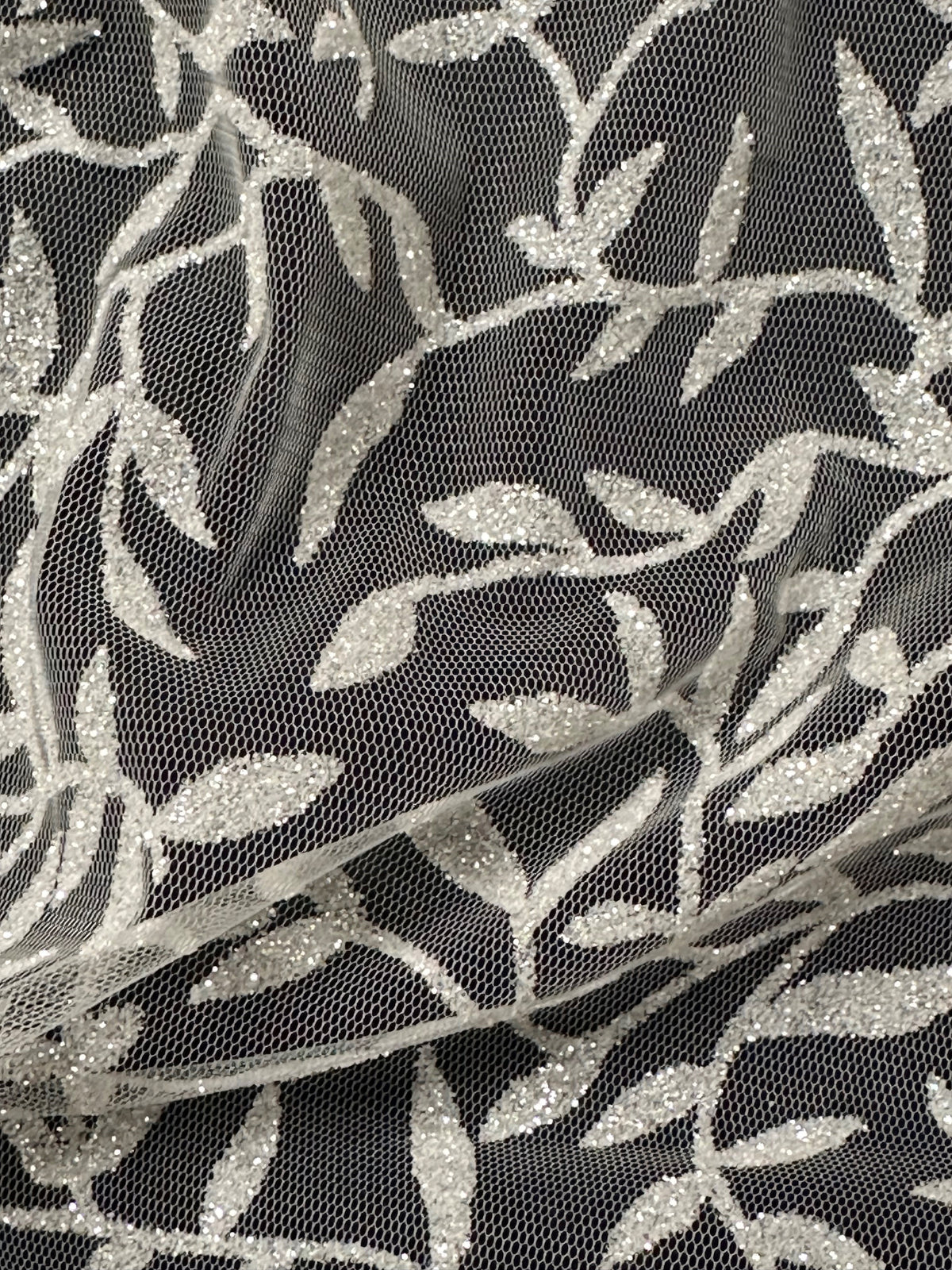 Tulle pailleté ivoire - Jasmin (CF)