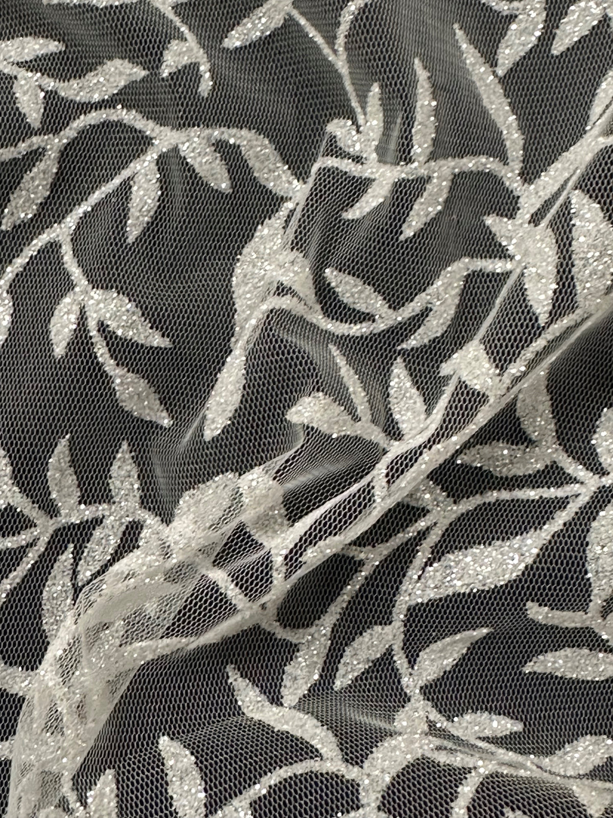 Tulle pailleté ivoire - Jasmin (CF)