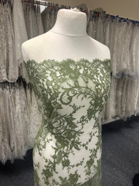 Dentelle vert olive - Kate.
