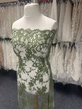 Dentelle vert olive - Kate.