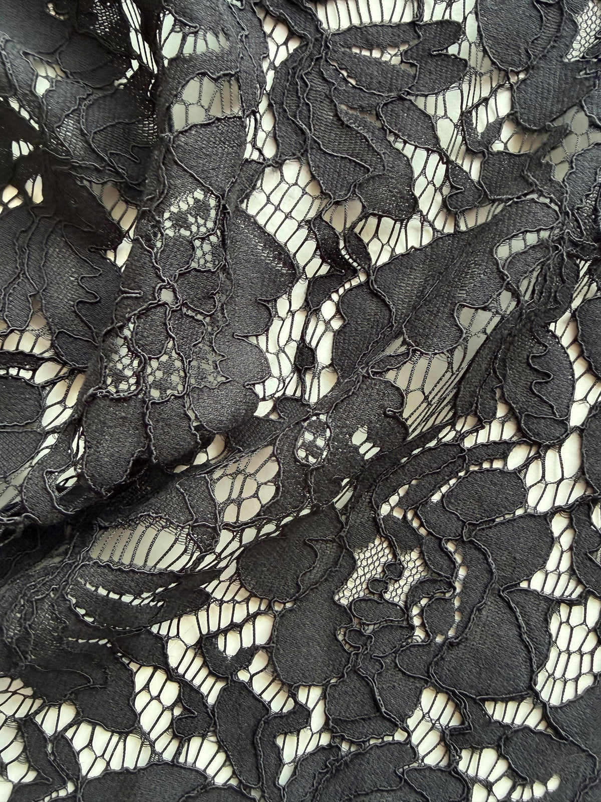 Dentelle Raschel noire - LA1002