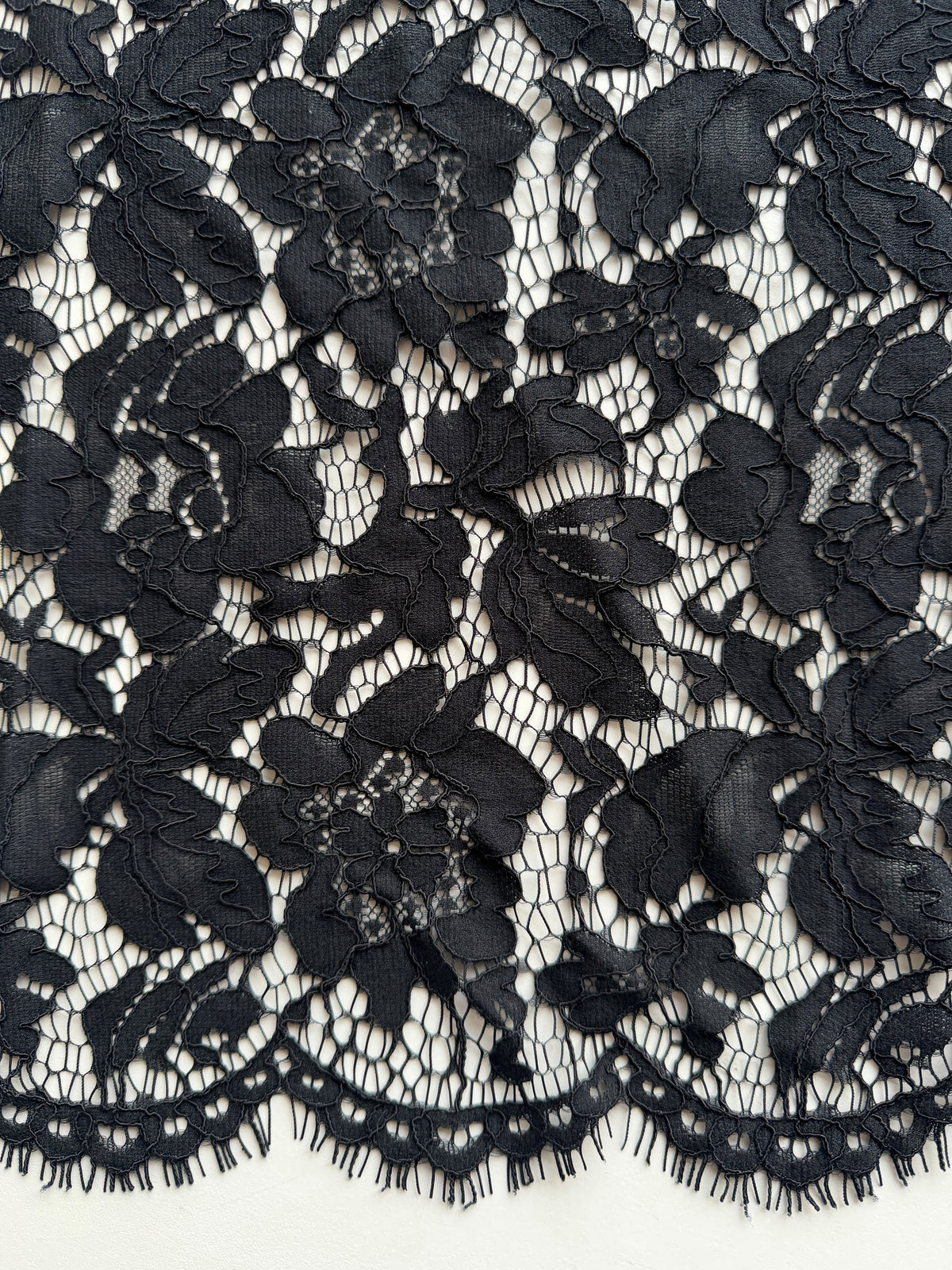 Dentelle Raschel noire - LA1002