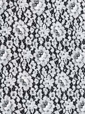 Dentelle française festonnée ivoire - LA4002