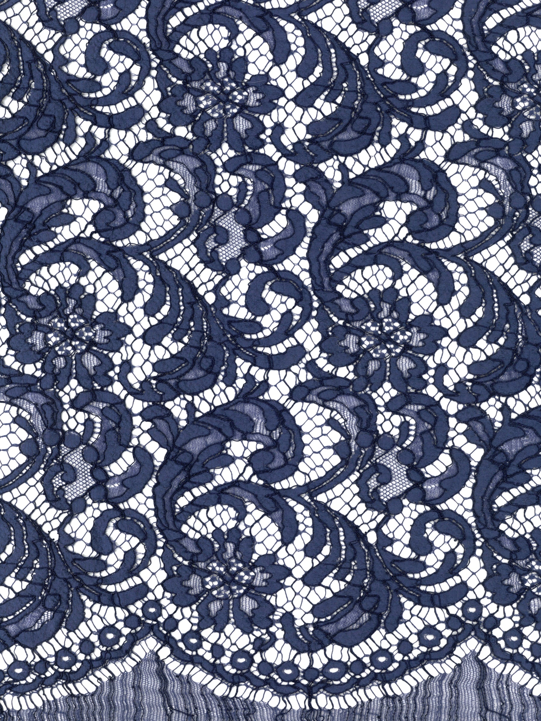 Dentelle Cordonnée Française Écologique Bleu Électrique - LA4007