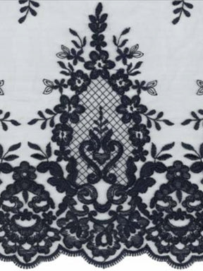 Dentelle Cordonnée Marine - LA7009