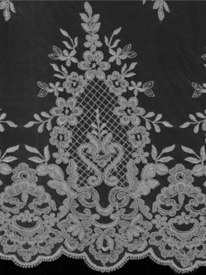 Dentelle Cordonnée Gris Taupe - LA7009