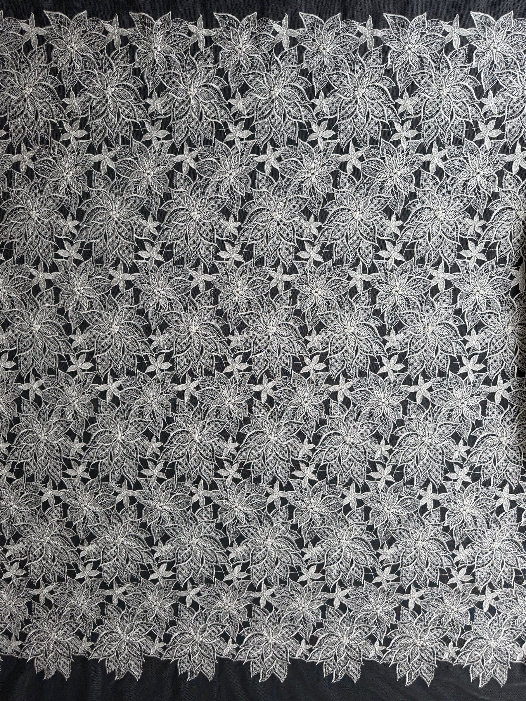 Dentelle Brodé Ivoire - Lalita