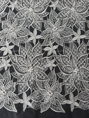 Dentelle Brodé Ivoire - Lalita