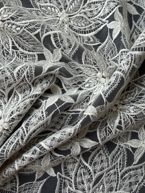 Dentelle Brodé Ivoire - Lalita