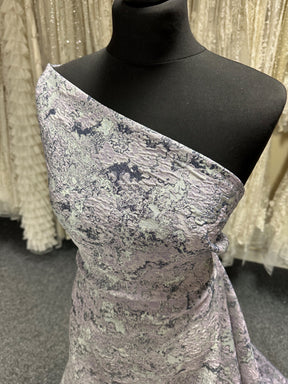 Jacquard Lurex texturé lavande - Latéral