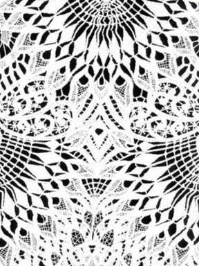 Dentelle ivoire en polyester recyclé - LB2014