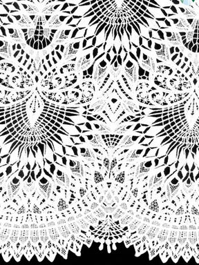 Dentelle ivoire en polyester recyclé - LB2014